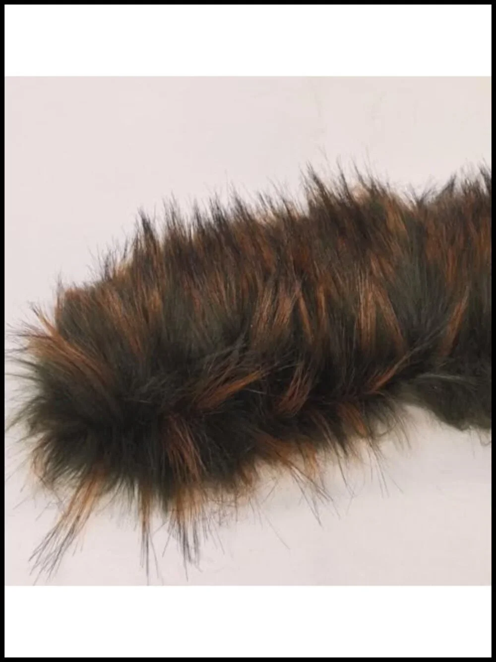 Faux Fur Collar Scarf Faux Leather Lining Winter Neck Wrap Shawl